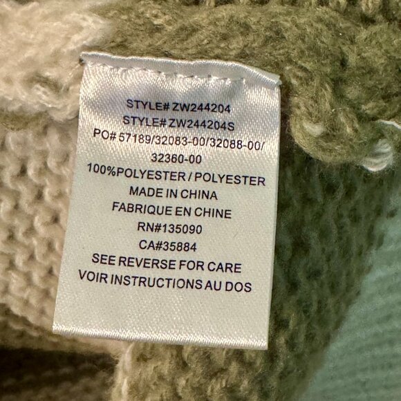 Z Supply Anders Striped Sweater – Willow Green/White – Size Small - Picture 8 of 10